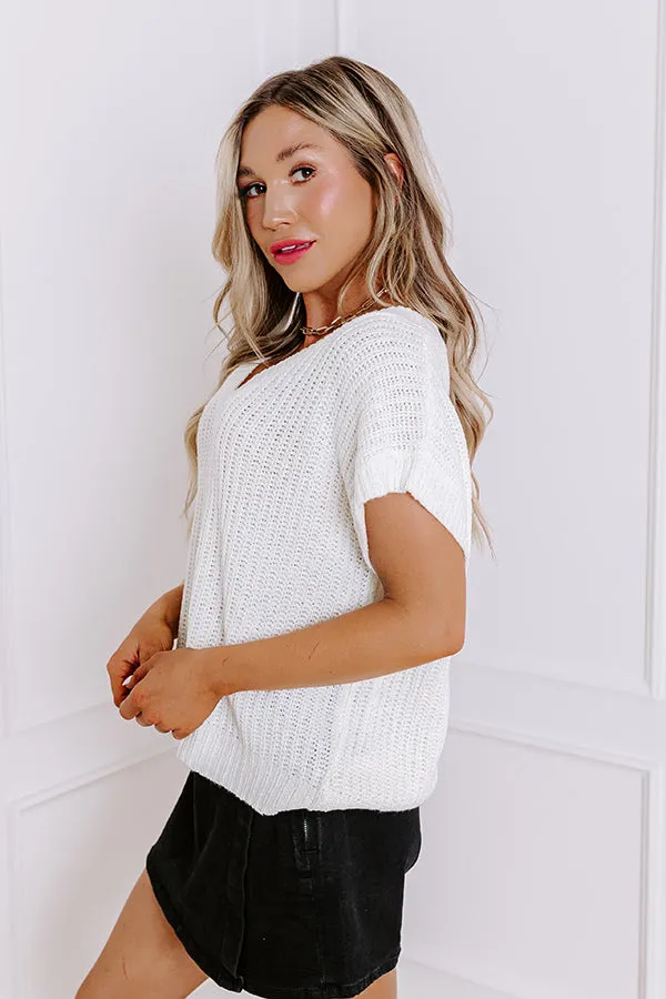 Sunny Smiles Knit Top in Ivory sold by Impressions product image thumbnail 5
