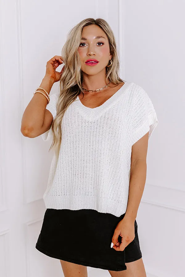 Sunny Smiles Knit Top in Ivory sold by Impressions product image thumbnail 4