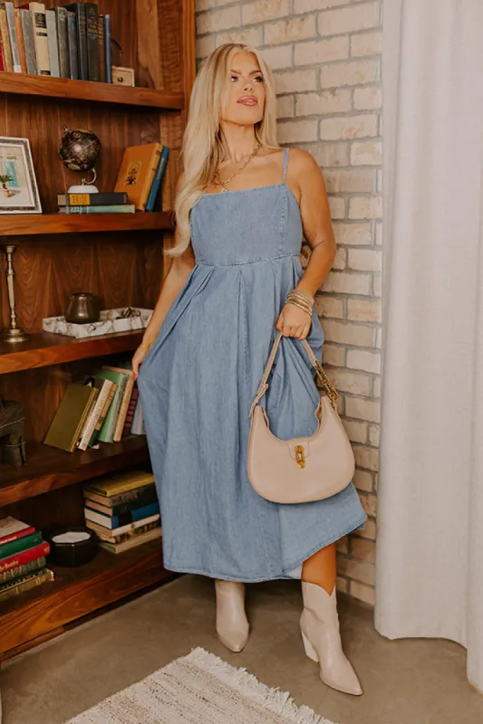 Chic Stroll Denim Midi Curves sold by Impressions