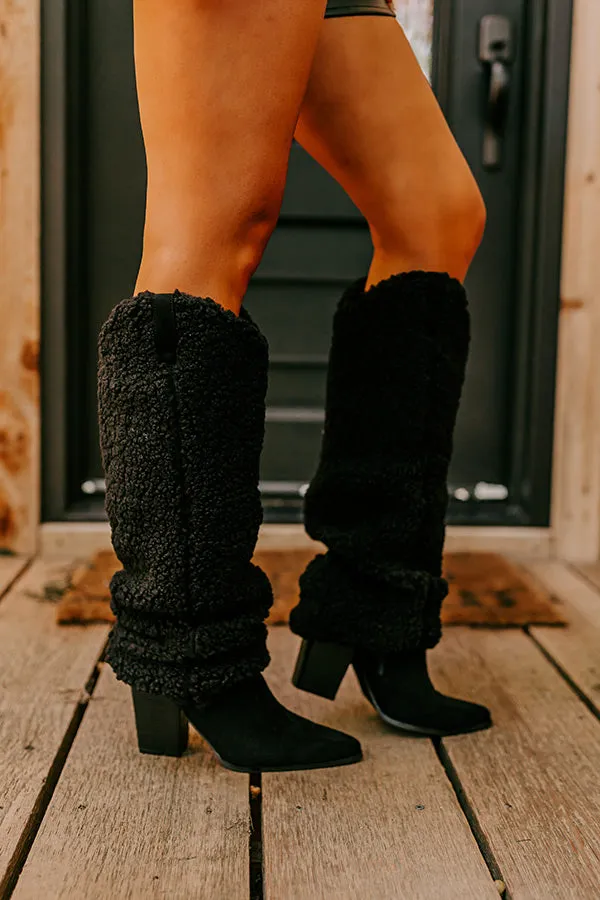 The Raelynn Sherpa Knee High Boot In Black sold by Impressions product image thumbnail 2