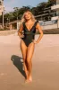 Beachy Villa One Piece Swimsuit in Black sold by Impressions
