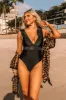 Beachy Villa One Piece Swimsuit in Black sold by Impressions