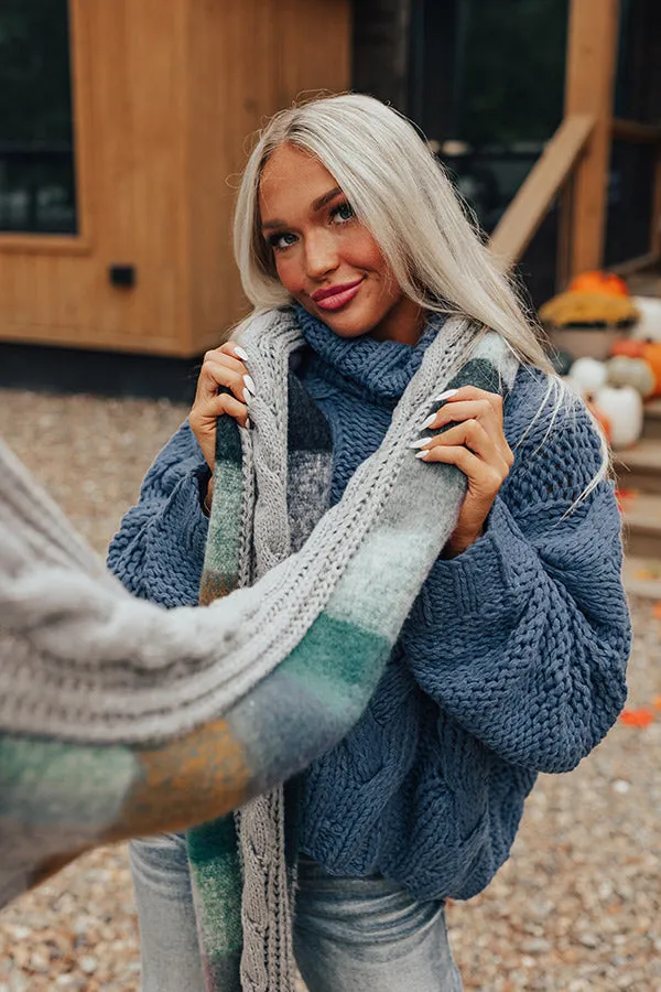 Early Start Knit Scarf In Grey sold by Impressions