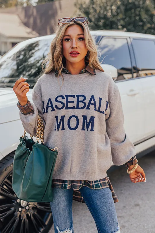 Baseball Mom Sweater made by Impressions