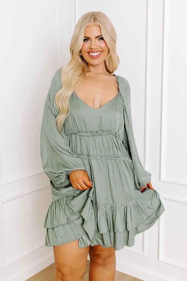 Caught Crushing Ruffle Dress In Pear Curves sold by Impressions product image thumbnail 2