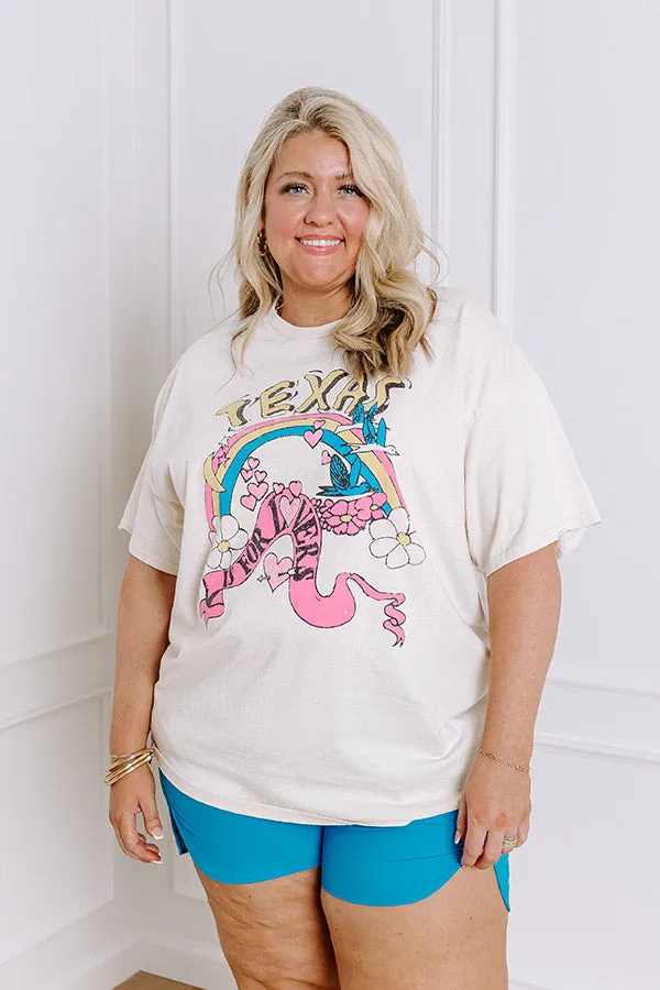 Texas Is For Lovers Vintage Graphic Tee Curves sold by Impressions