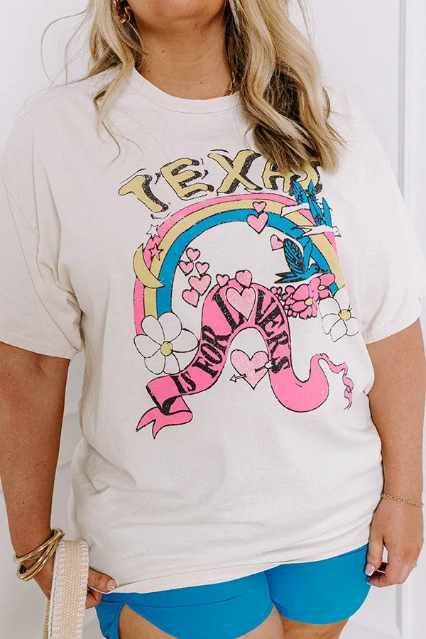 Texas Is For Lovers Vintage Graphic Tee Curves sold by Impressions product image thumbnail 5