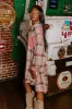 Bring The Cocoa Flannel Dress In Pink sold by Impressions