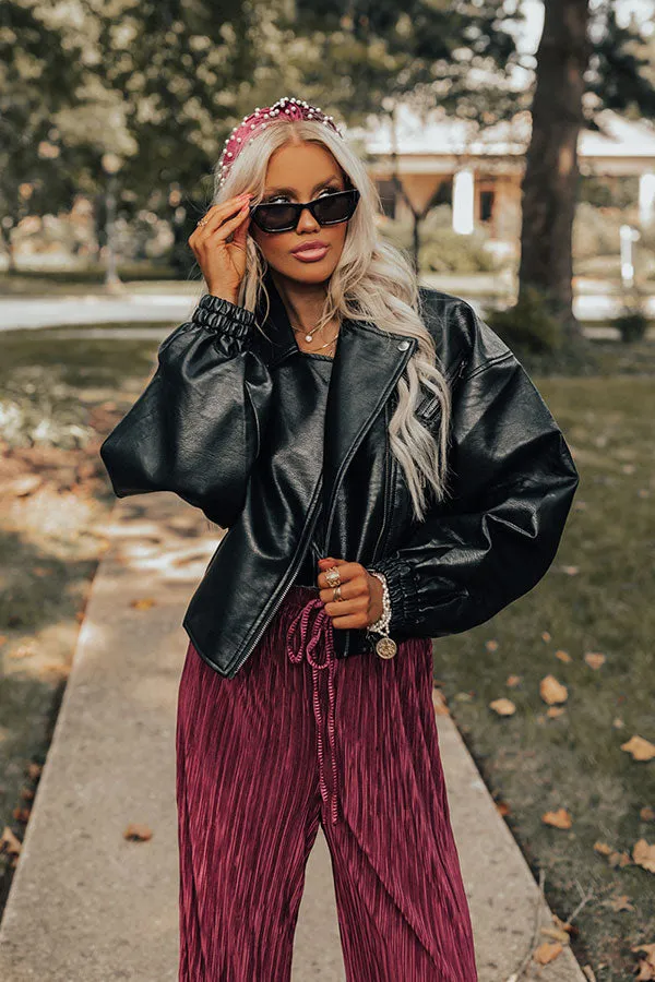 The Koty Faux Leather Jacket In Black sold by Impressions product image thumbnail 5