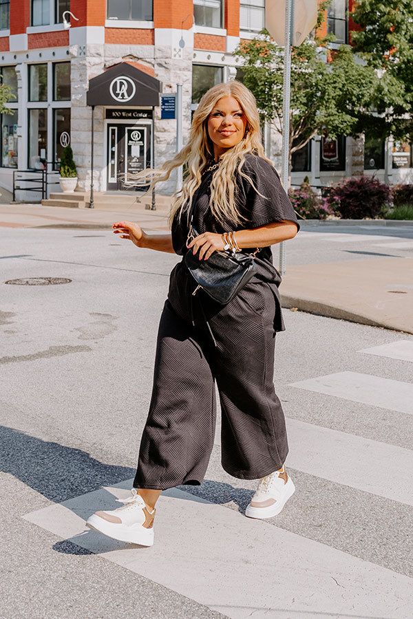 Lattes First High Waist Trousers in Black Curves sold by Impressions product image thumbnail 5