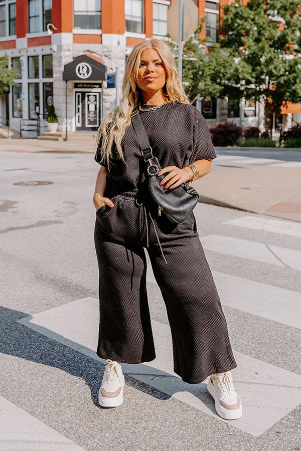 Lattes First High Waist Trousers in Black Curves sold by Impressions product image thumbnail 2