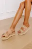 The Ariana Raffia Woven Sandal sold by Impressions