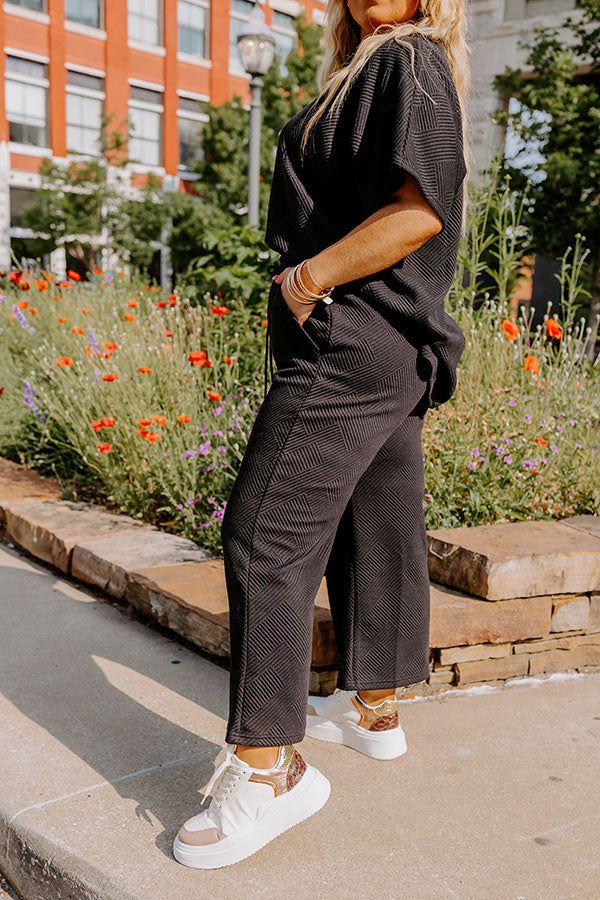 Lattes First High Waist Trousers in Black Curves sold by Impressions product image thumbnail 3