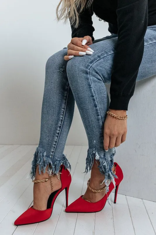 The Priya Heel In Red sold by Impressions