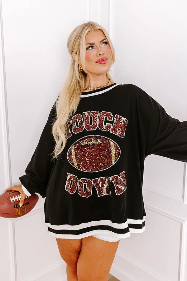 Touch Down Moment Oversized Sweatshirt Curves sold by Impressions product image thumbnail 2