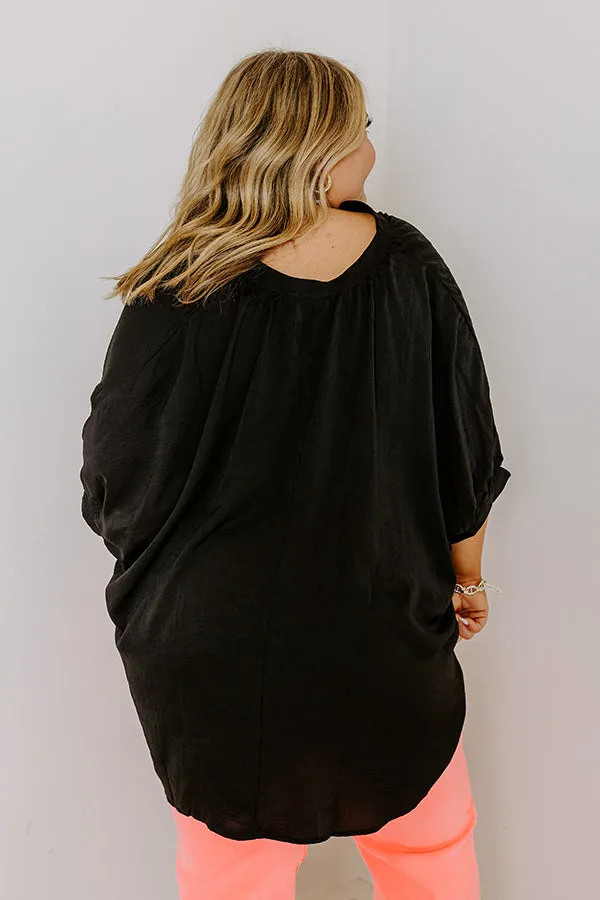 New To Town Shift Top In Black Curves sold by Impressions product image thumbnail 3
