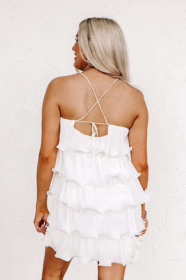 Set The Flourish Pleated Dress In White sold by Impressions product image thumbnail 4