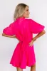 Talk Of The Town Mini Dress in Rose sold by Impressions
