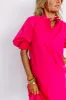Talk Of The Town Mini Dress in Rose sold by Impressions