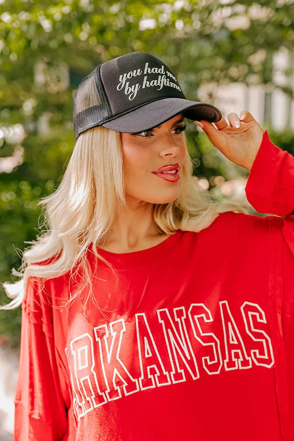 You Had Me By Halftime Trucker Hat in Black sold by Impressions product image thumbnail 2