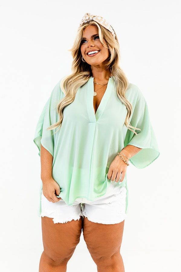 Creating Memories Shift Top In Mint Curves sold by Impressions product image thumbnail 5