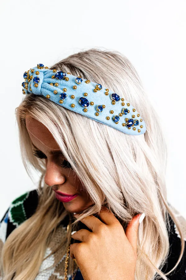 Graceful Reflections Embellished Headband In Sky Blue sold by Impressions product image thumbnail 3