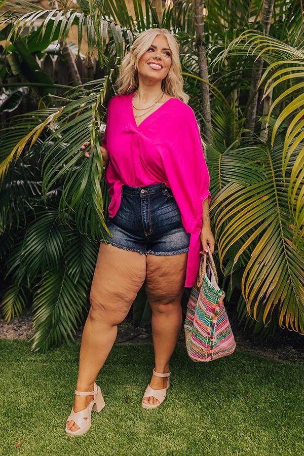 Sun-Kissed Sands Shift Top In Fuchsia Curves sold by Impressions product image thumbnail 5