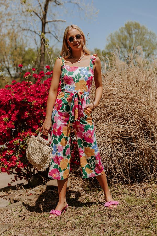 Gramercy Garden Jumpsuit in Pink sold by Impressions product image thumbnail 4