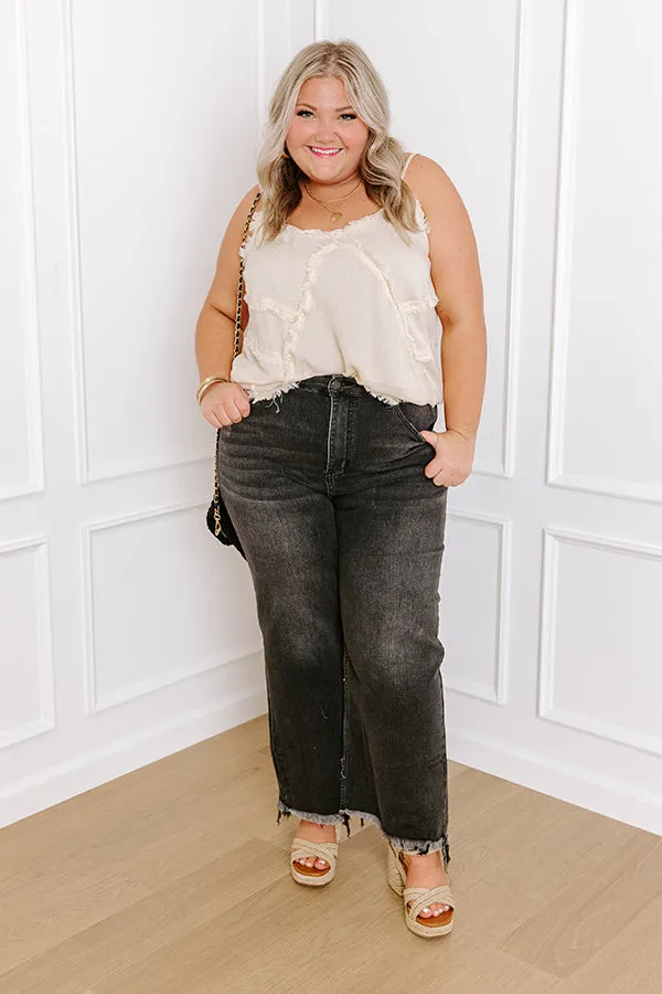 Made For Sunshine Frayed Tank In Cream Curves sold by Impressions product image thumbnail 3