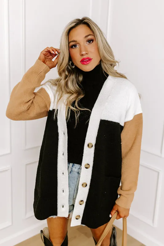 Cozy Darling Colorblock Cardigan sold by Impressions