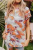 Retreat Yourself Button Up in Orange sold by Impressions