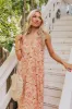 Tranquil Horizon Floral Maxi In Orange sold by Impressions