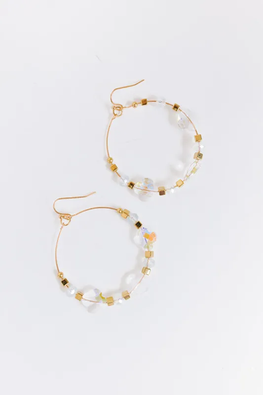 Deeply In Love Earrings in Clear sold by Impressions