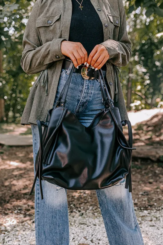 Strut The Runway Faux Leather Tote In Black sold by Impressions