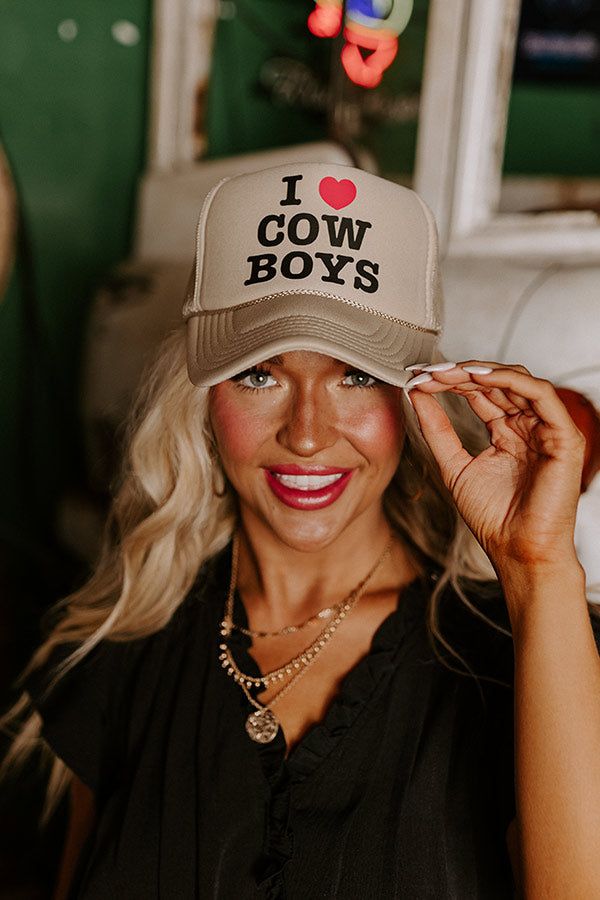 I Love Cowboys Trucker Hat sold by Impressions product image thumbnail 3