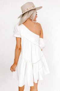 Champagne Boardwalk Mini Dress In Ivory sold by Impressions