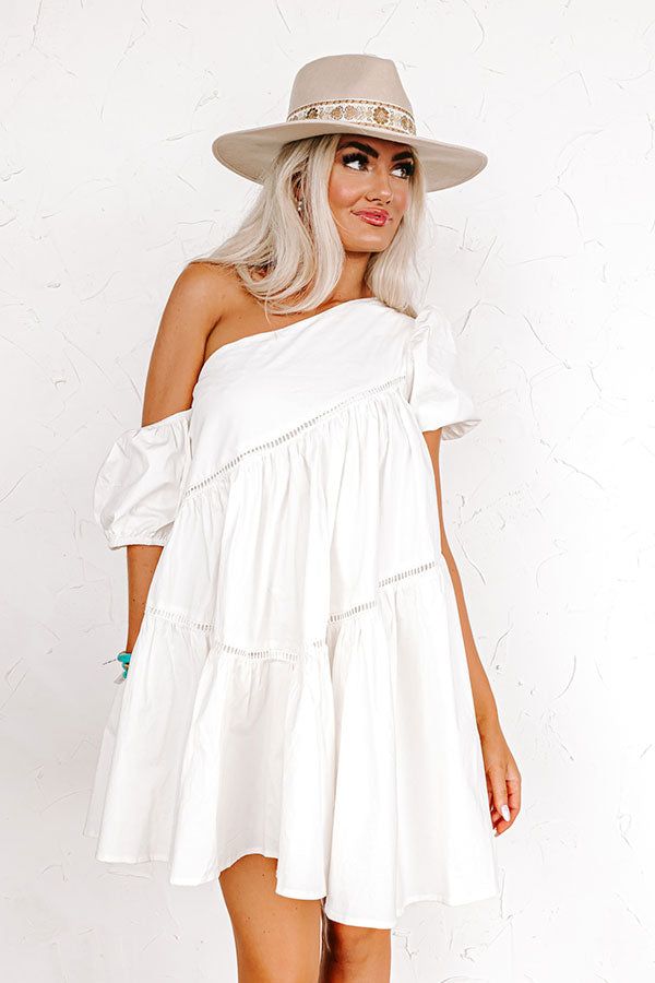 Champagne Boardwalk Mini Dress In Ivory sold by Impressions product image thumbnail 2