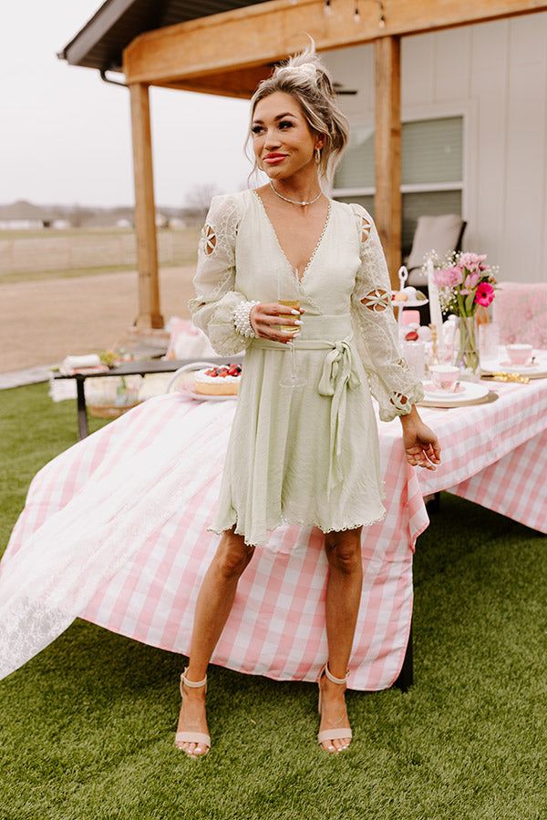 Radiant Reflections Mini Dress In Seafoam sold by Impressions product image thumbnail 5