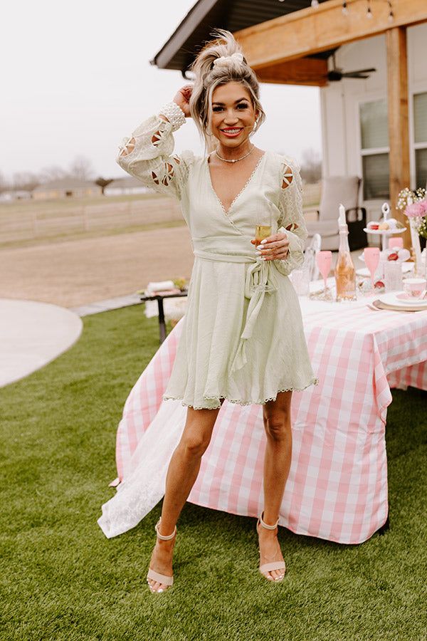 Radiant Reflections Mini Dress In Seafoam sold by Impressions product image thumbnail 2