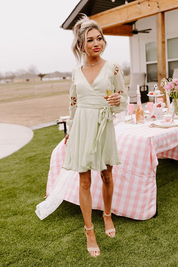 Radiant Reflections Mini Dress In Seafoam sold by Impressions product image thumbnail 3