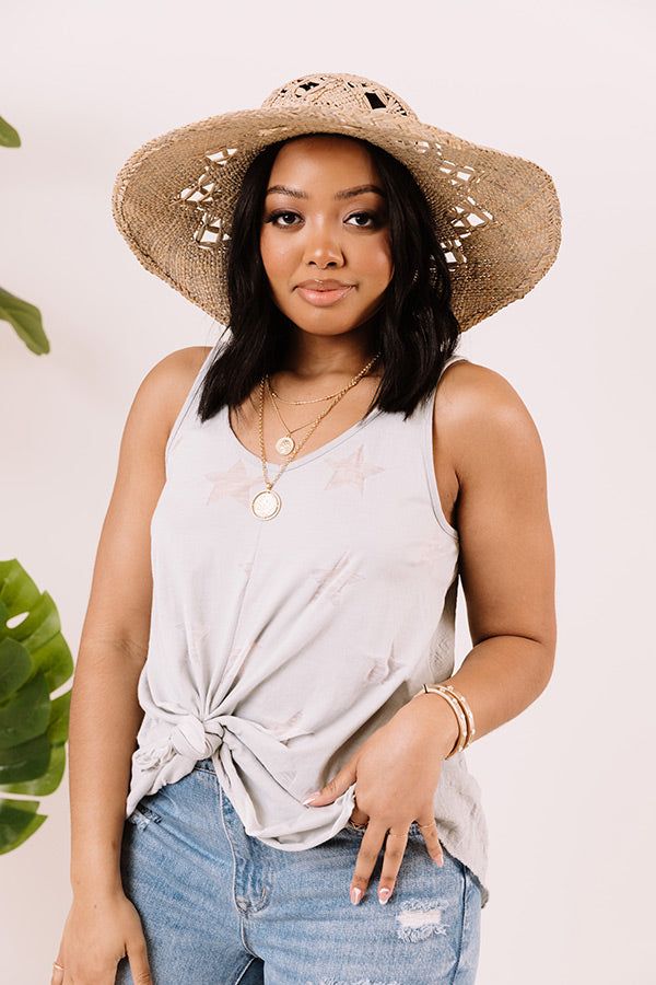 Wish On A Star Shift Tank In Grey sold by Impressions product image thumbnail 4