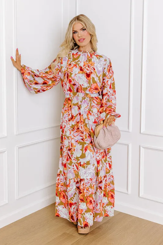 Peony Please Maxi Dress Curves sold by Impressions