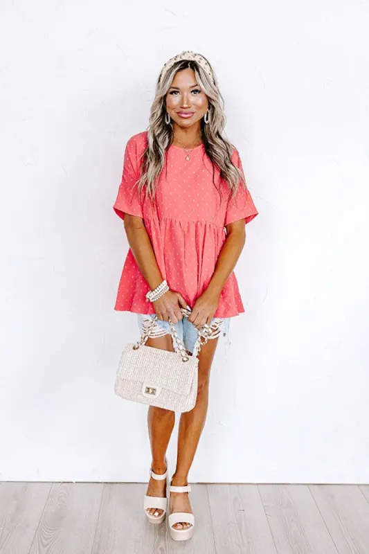 Simply Heartwarming Shift Top in Raspberry sold by Impressions
