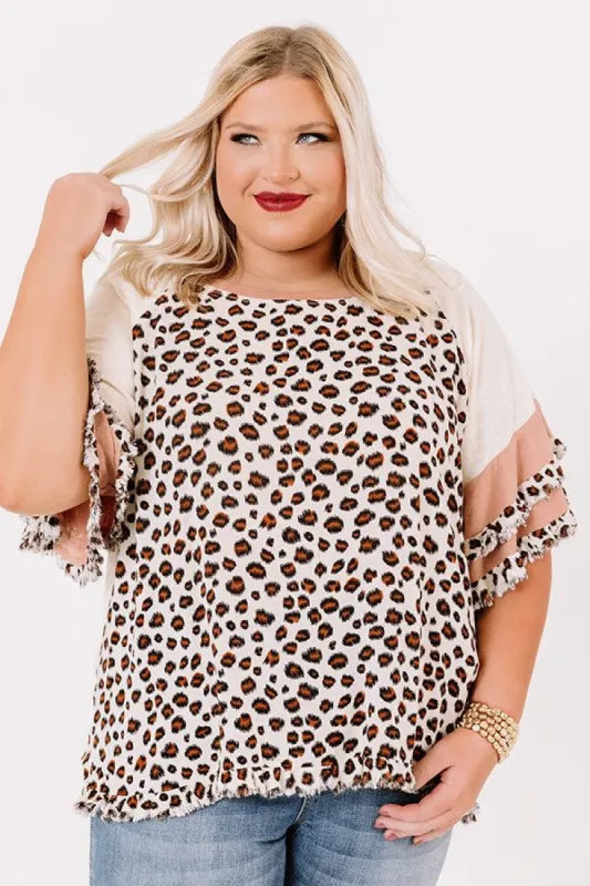 Trend Spotter Leopard Shift Top Curves sold by Impressions