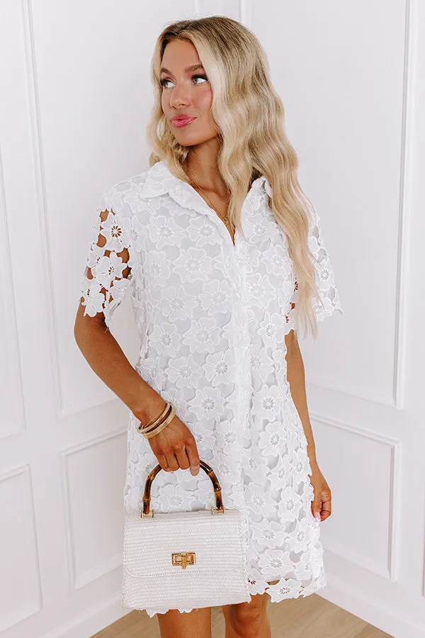 Sunshine Sunday Crochet Mini Dress in White sold by Impressions product image thumbnail 5