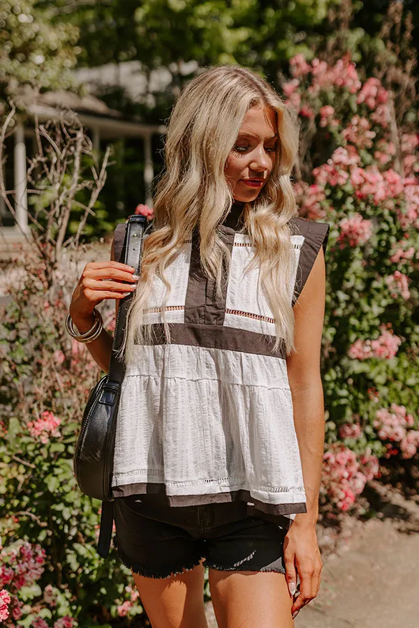 Social Call Woven Top sold by Impressions