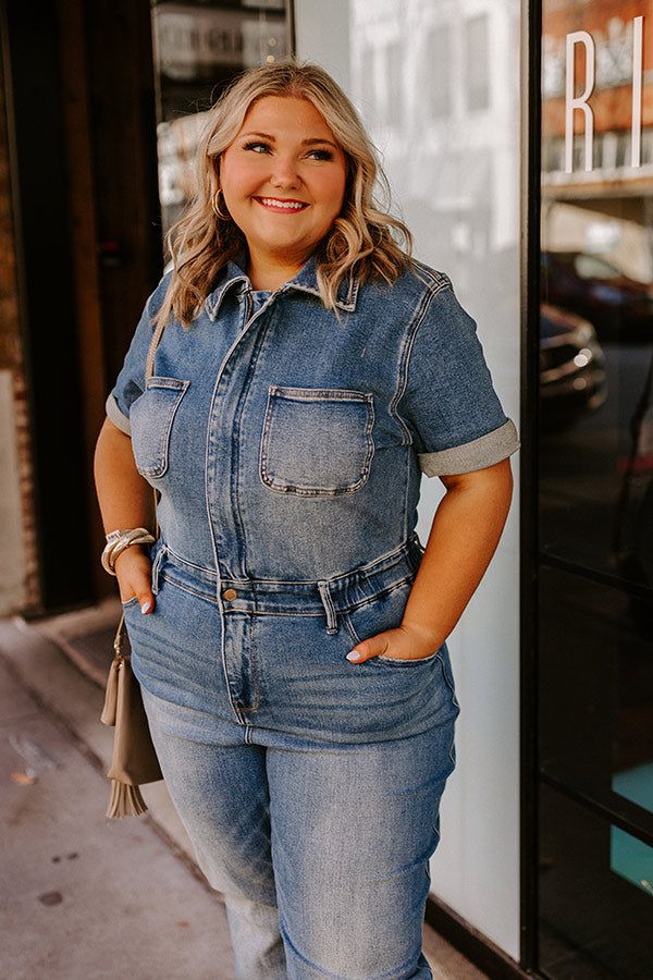 The Lyla Denim Jumpsuit Curves sold by Impressions product image thumbnail 3