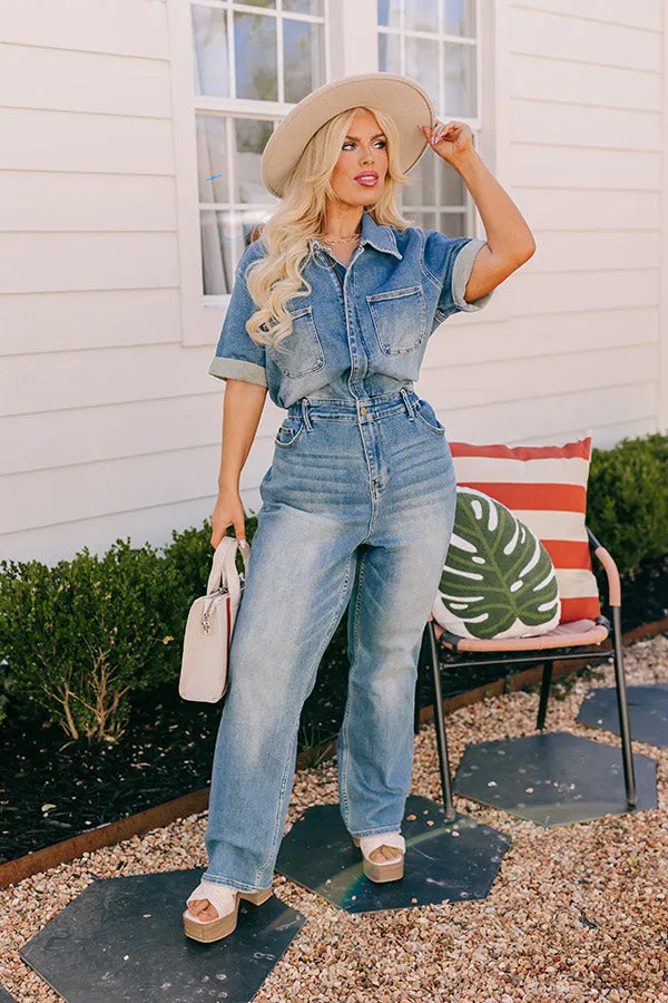 Judy Blue The Lyla Denim Jumpsuit Curves sold by Impressions