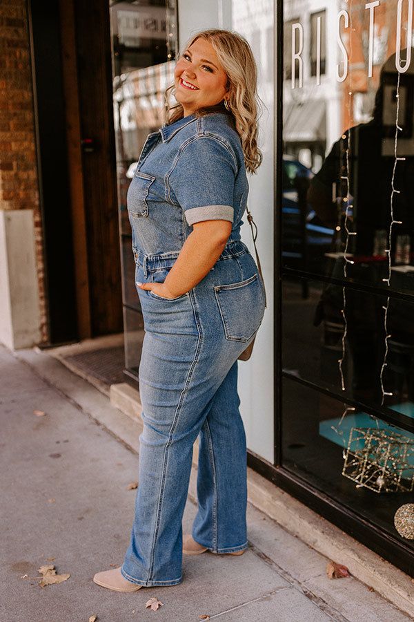 The Lyla Denim Jumpsuit Curves sold by Impressions product image thumbnail 4