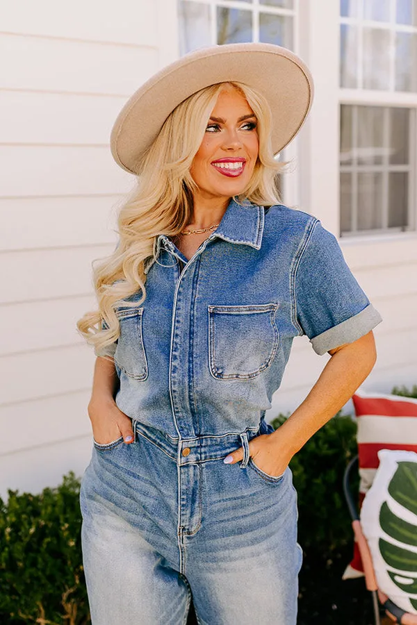 Judy Blue The Lyla Denim Jumpsuit Curves sold by Impressions product image thumbnail 3